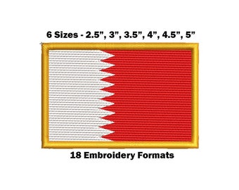 Qatar National Flag - Embroidery Design Download