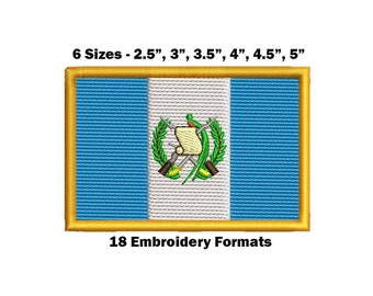 Guatemala National Flag - Embroidery Design Download