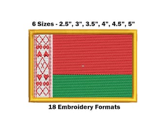 Belarus National Flag - Embroidery Design Download
