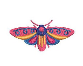 蛾の刺繍デザインのダウンロード