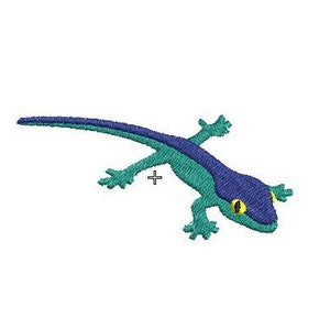 Cute Gecko Embroidery Design Download