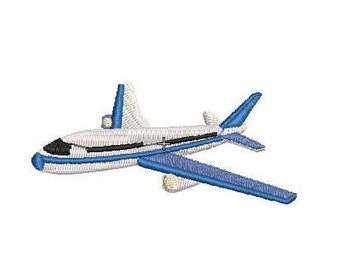 Avion à réaction - motif de broderie Machine dans plusieurs formats - téléchargement immédiat