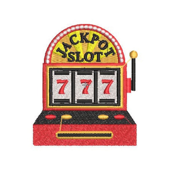 EC0928 Slot Machine - Machine Embroidery Design in Multiple Formats - Instant Download