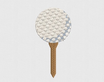 Golf Ball - Maschinenstickerei in mehreren Formaten - Instant Download