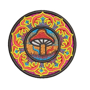 Lotus Mushroom Embroidery Design Download