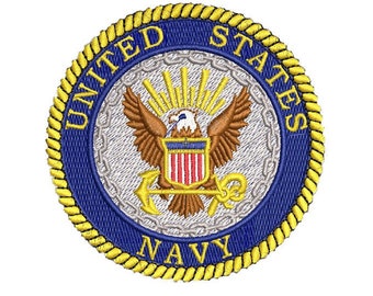 US Navy Embroidery Design