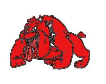 Red Bulldog - Embroidery Design Download