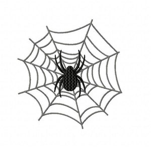 Spinne im Netz, Stickdatei