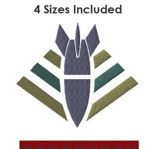 Missile Embroidery Design