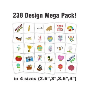 Pfaff Design Pack - 238 Embroidery Designs in VIP, VP3 and PCS Formats.