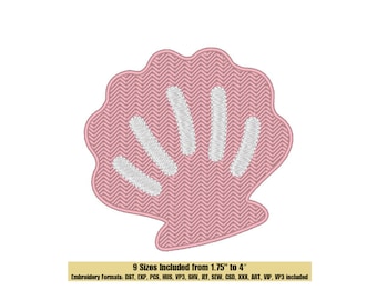 Seashell Silhouette2 Embroidery Design