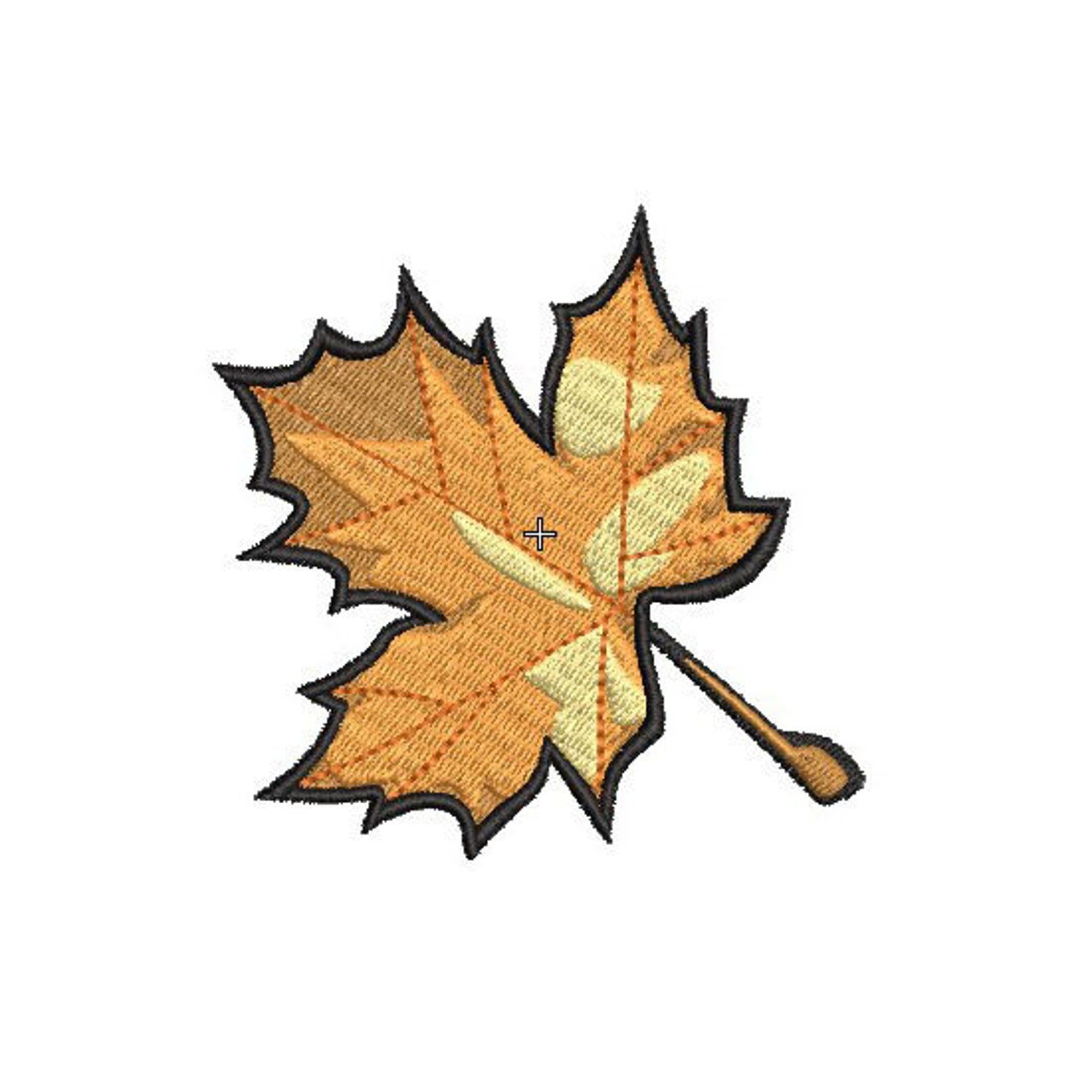 Embroidery design maple leaf multiple sizes and formats  etsy