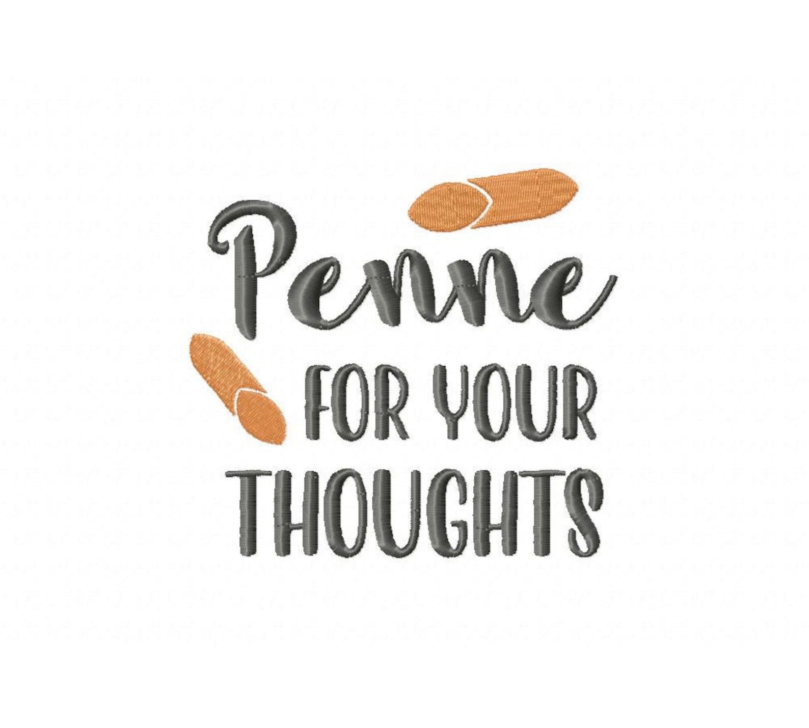 Penne for Your Thoughts Embroidery Design in Art Csd Dst Etsy