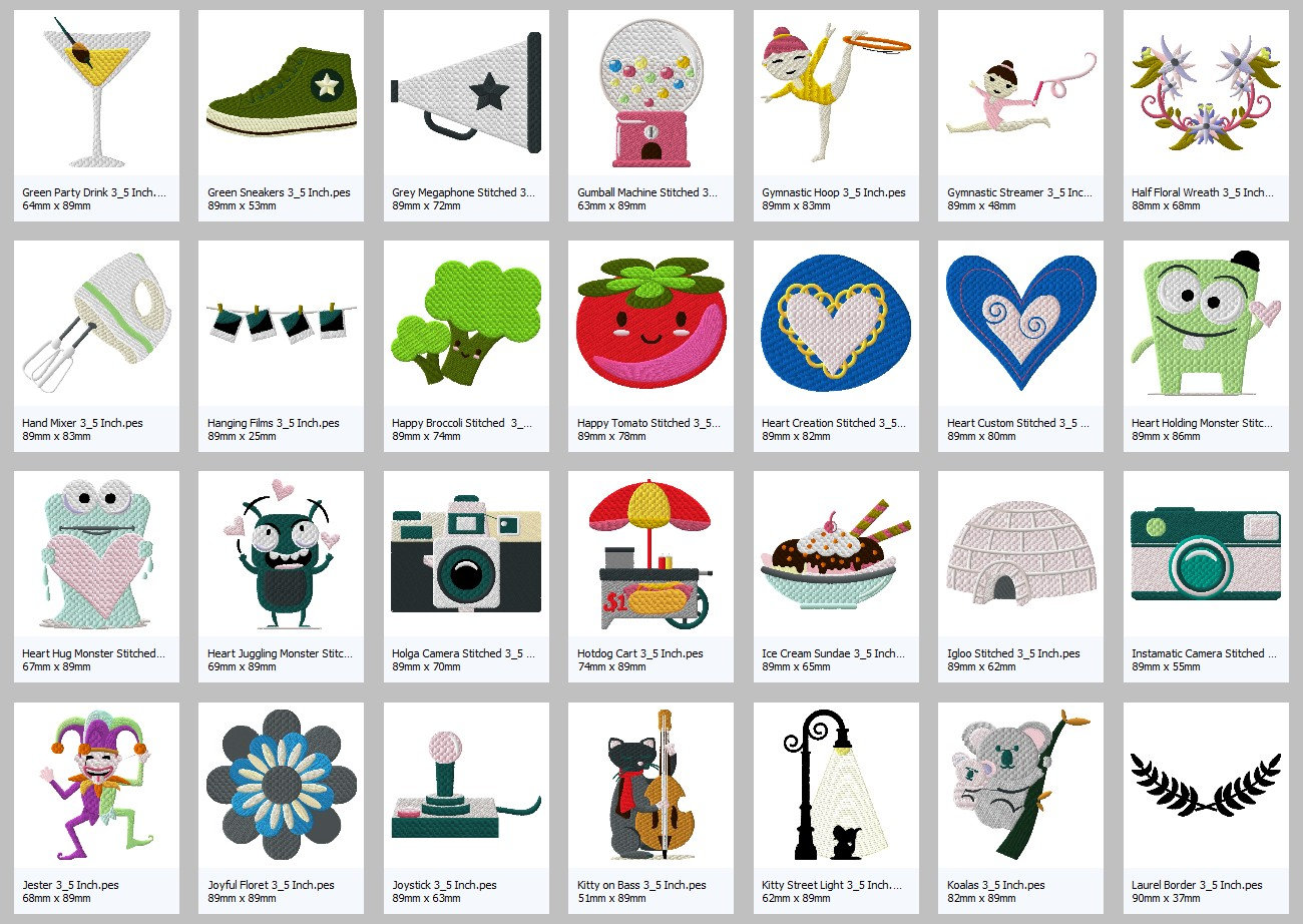 Tajima Design Pack 238 Embroidery Designs in DST Format. Etsy