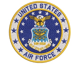 US Airforce Embroidery Design (Motto Version)