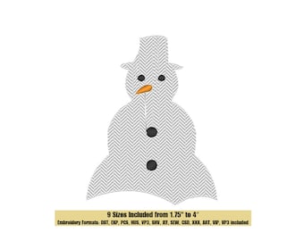 Snowman1 Embroidery Design