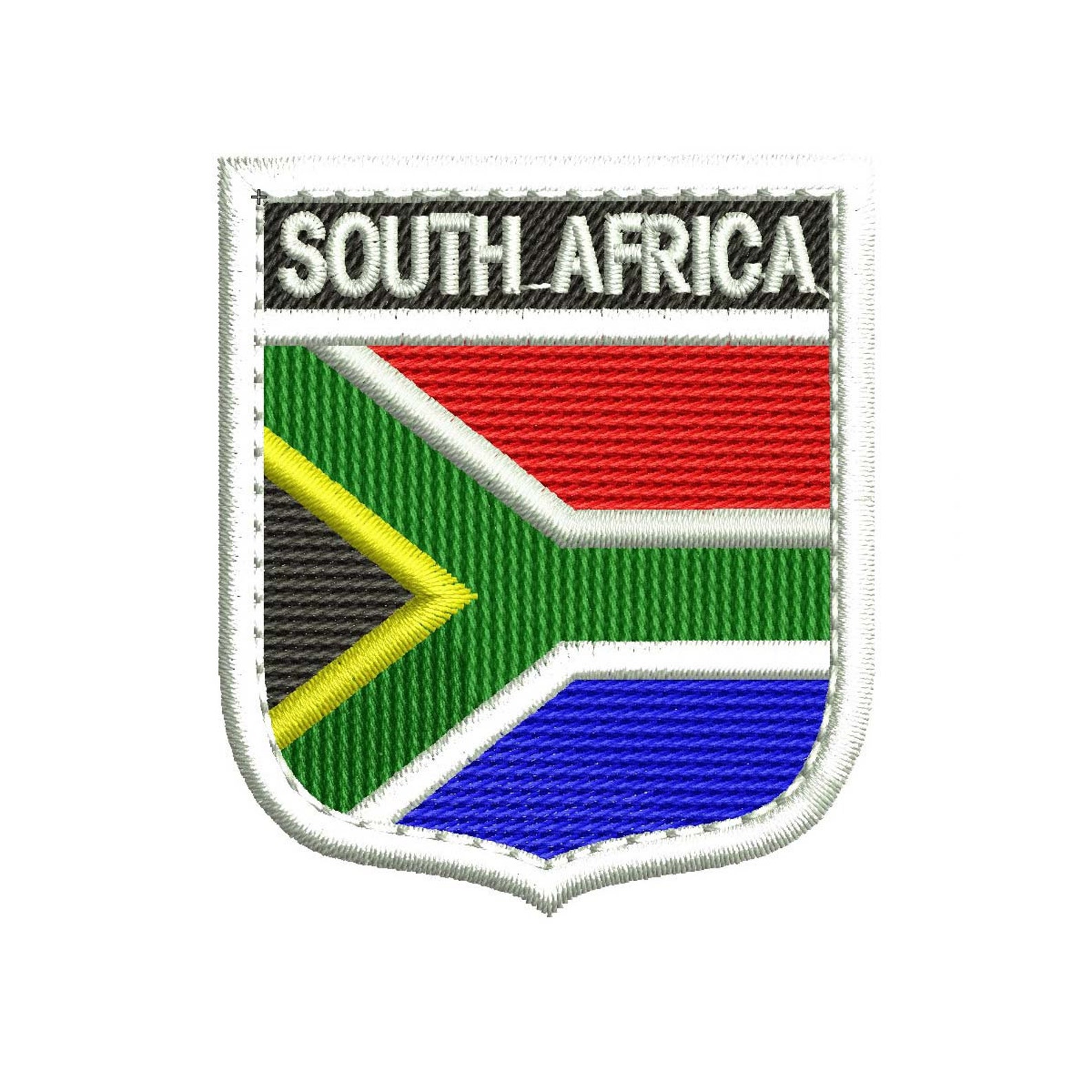 South Africa Shield Flag Embroidery Design Etsy
