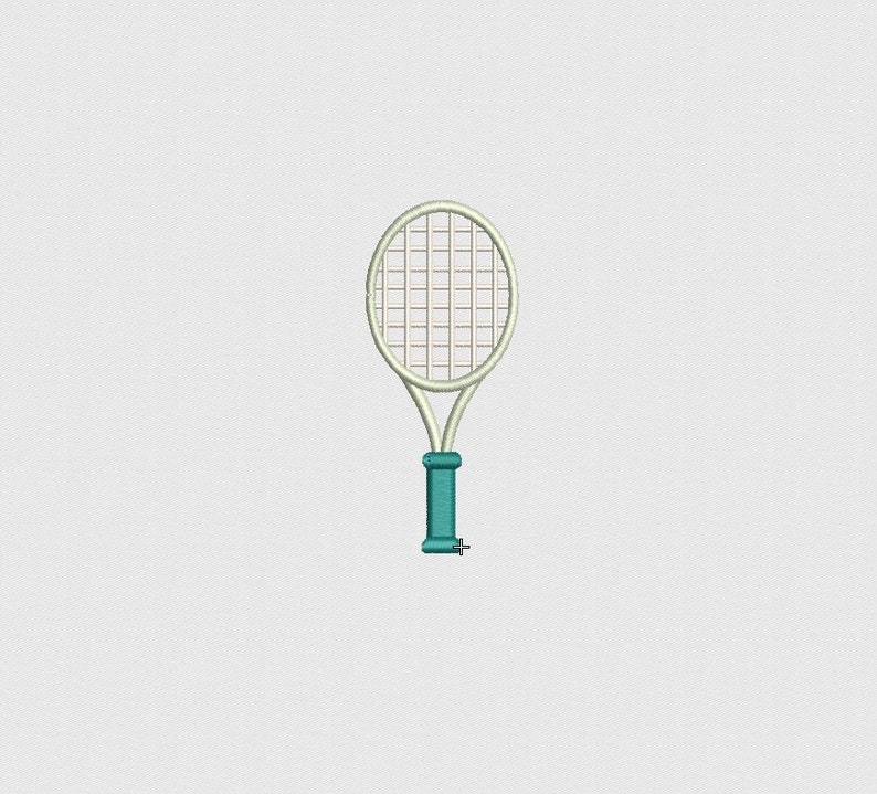 Tennis Racket Machine Embroidery Design in Multiple Formats - Etsy