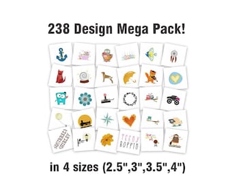 Janome Design Pack - 238 Stickmuster in den Formaten JEF und SEW.