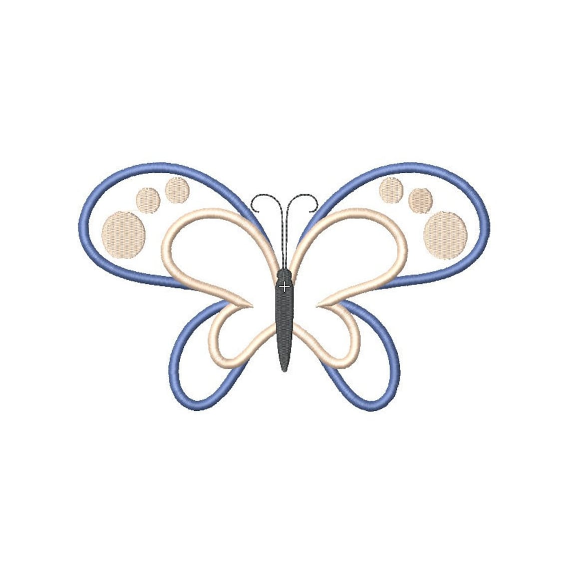 Butterfly Applique Machine Embroidery Design Etsy