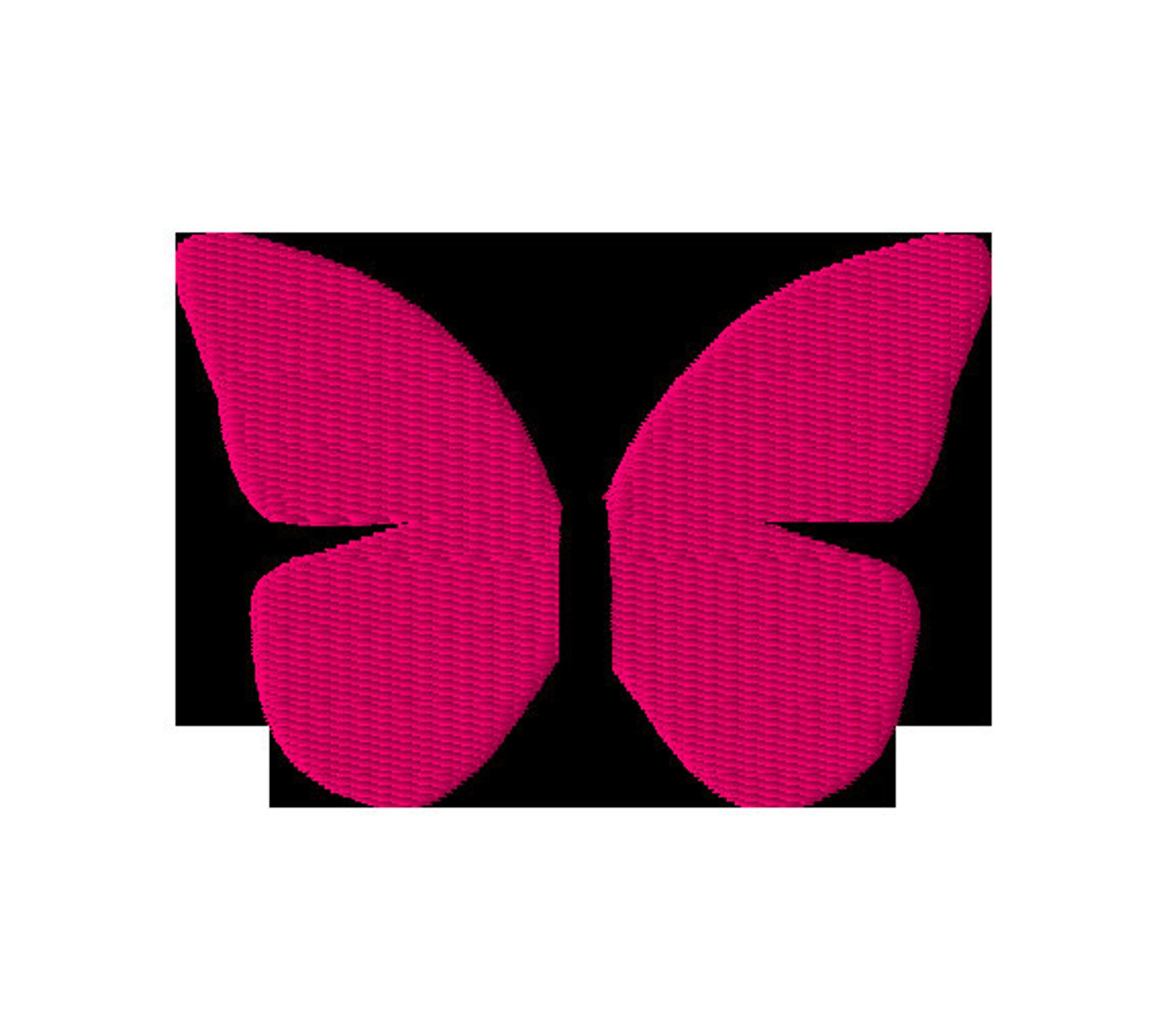 Pink butterfly embroidery design in 6 sizes instant download  etsy