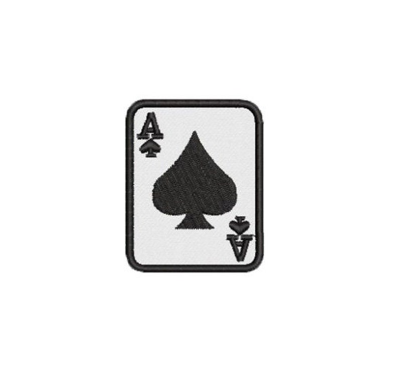 Machine Embroidery Design Ace of Spades