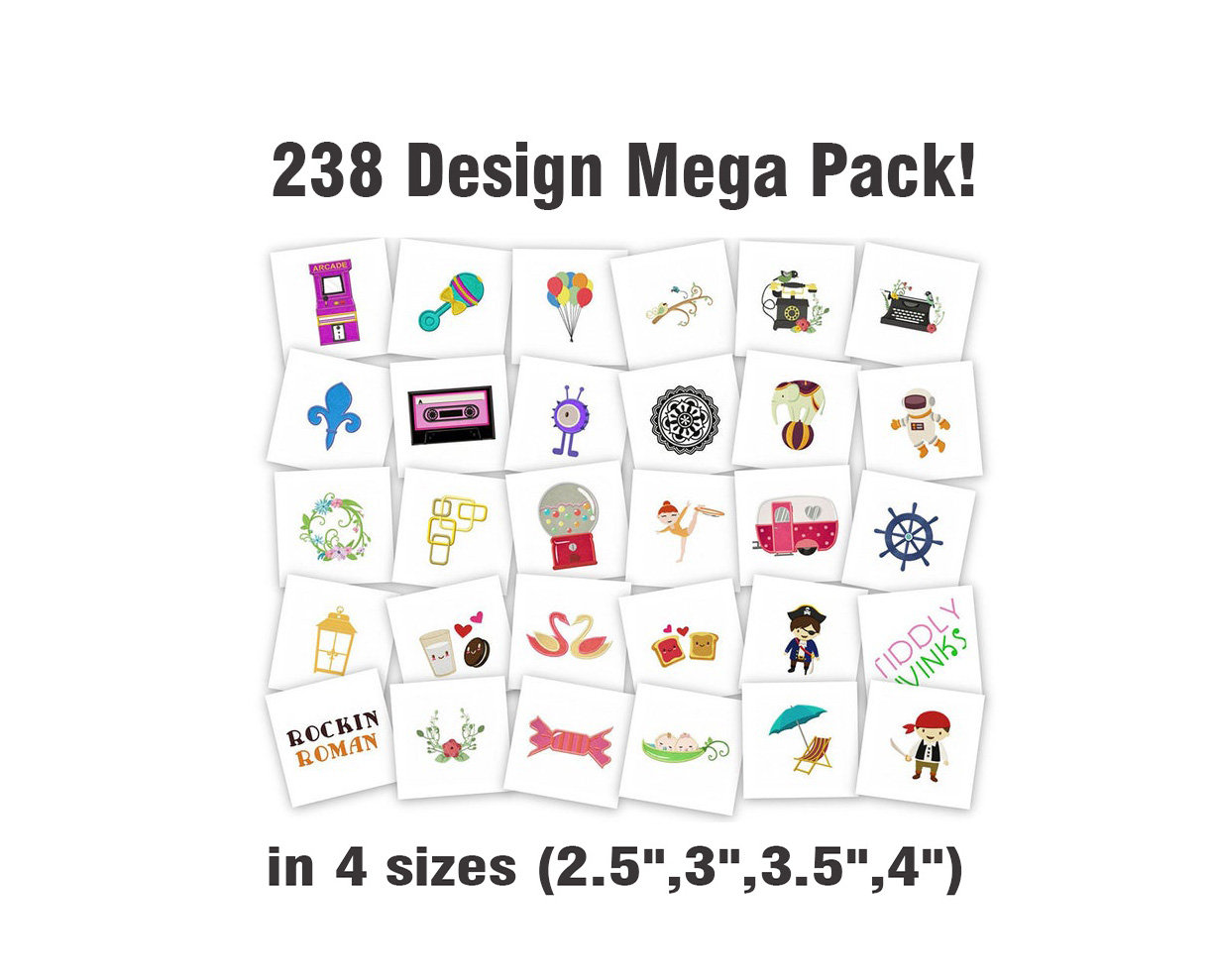 Singer Design Paper Singer Design Pack - 238 Machine Embroidery Designs. - Etsy