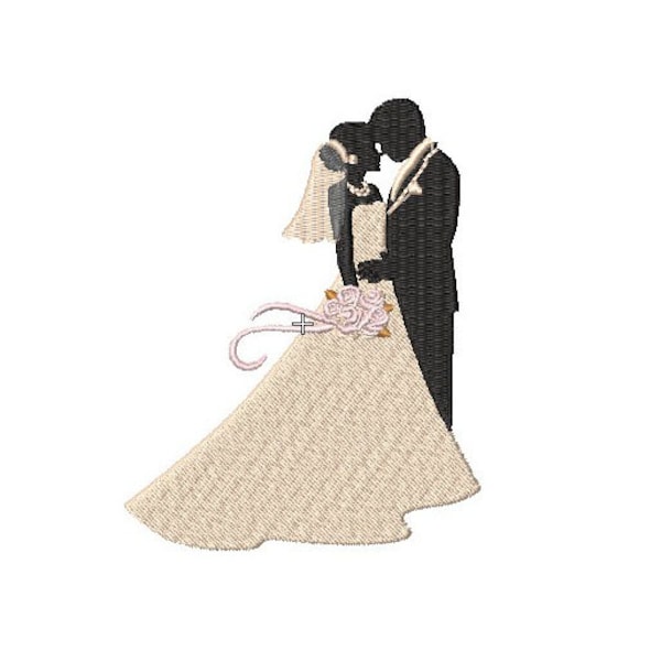 Mariage - motif de broderie Machine dans plusieurs formats - téléchargement immédiat