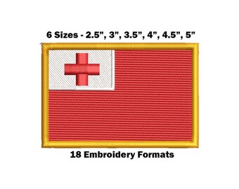Tonga National Flag - Embroidery Design Download