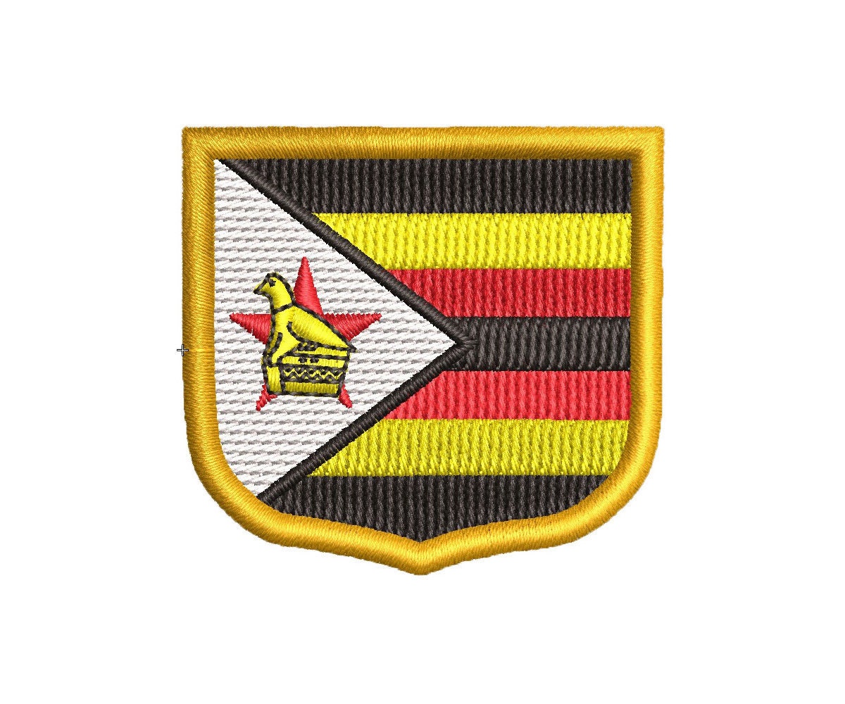 Zimbabwe Mini Shield Machine Embroidery Design Instant Etsy UK