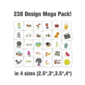 Brother Design Pack - 238 disegni da ricamo in formato PES