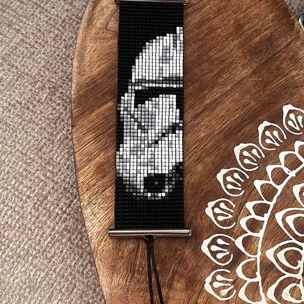 Clone Trooper car rearview mirror hanging decor.