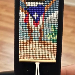 Coqui, Wepa Beaded Car Charm – Puerto Rican Flag Car Decor