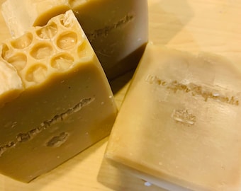 Oatmeal, Milk and Honey Natural Soap with hemp