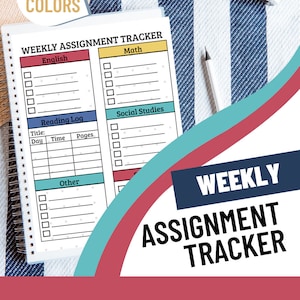 Student Planner Printable | Student Assignment Tracker