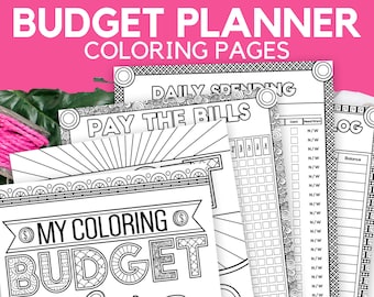 Budget Planner, Coloring Pages