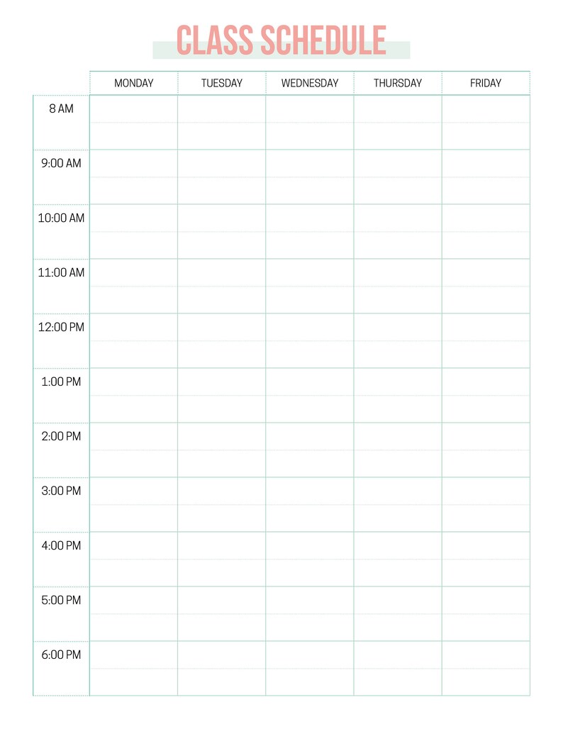 Printable College Planner • Student Planner • Academic Planner ...
