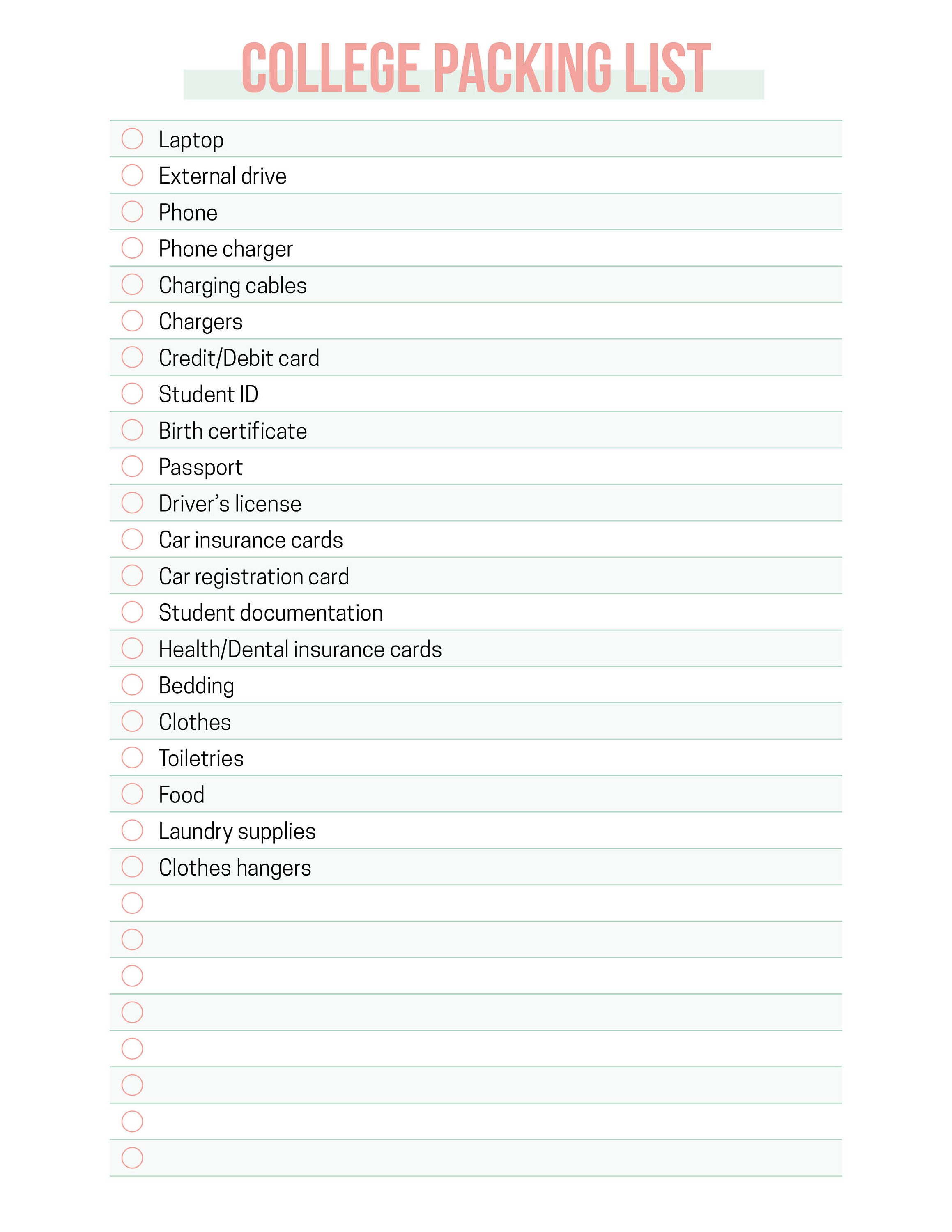 Printable College Planner • Student Planner • Academic Planner ...
