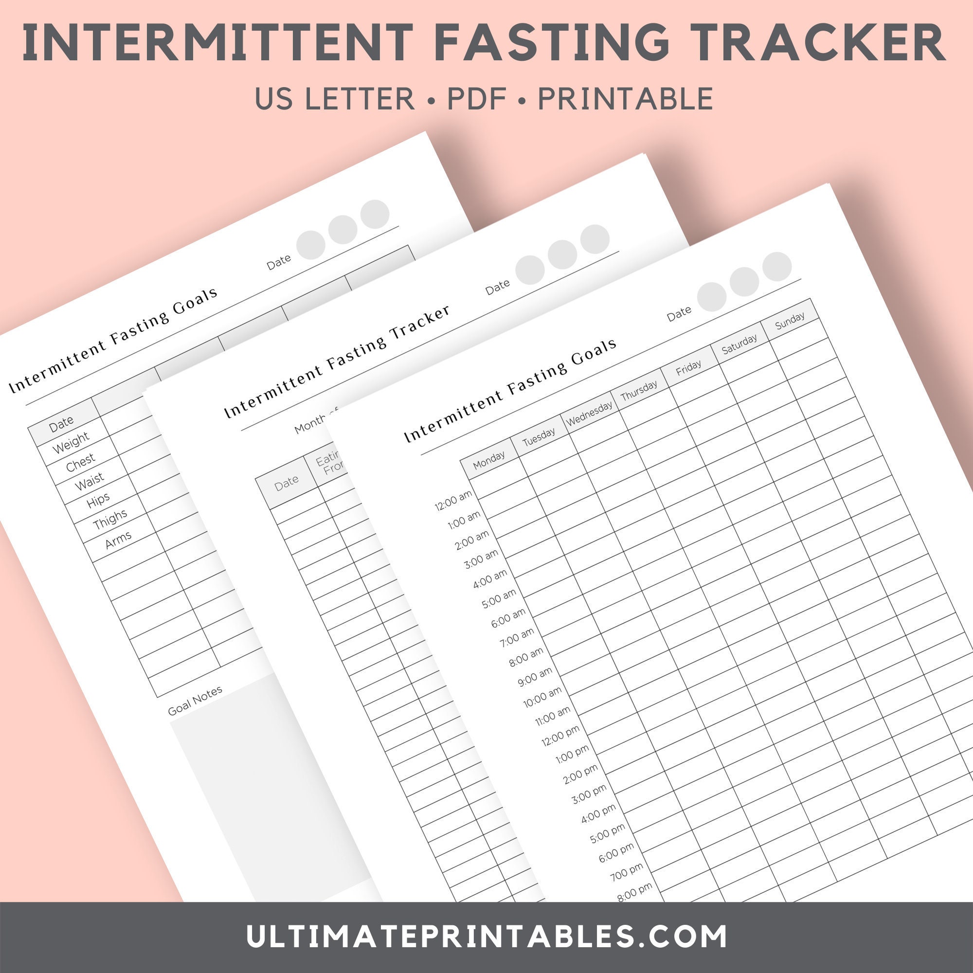 Intermittent Fasting Goals and Tracker | Intermittent Fasting | Fasting ...