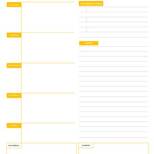 Daily Goal Planner and Task Tracker Printable - Etsy