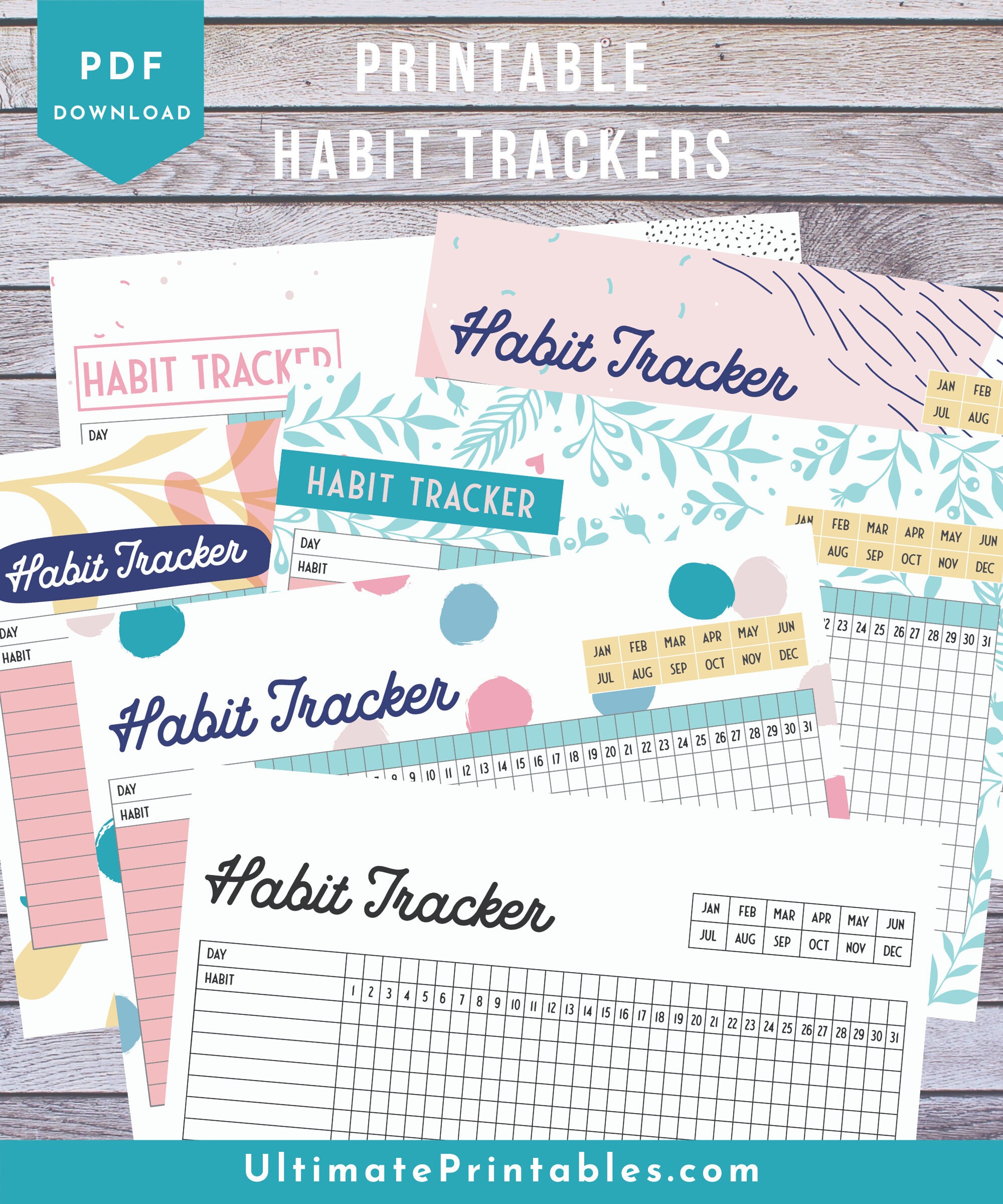 Habit Tracker Printable | Cute Habit Tracker - Etsy