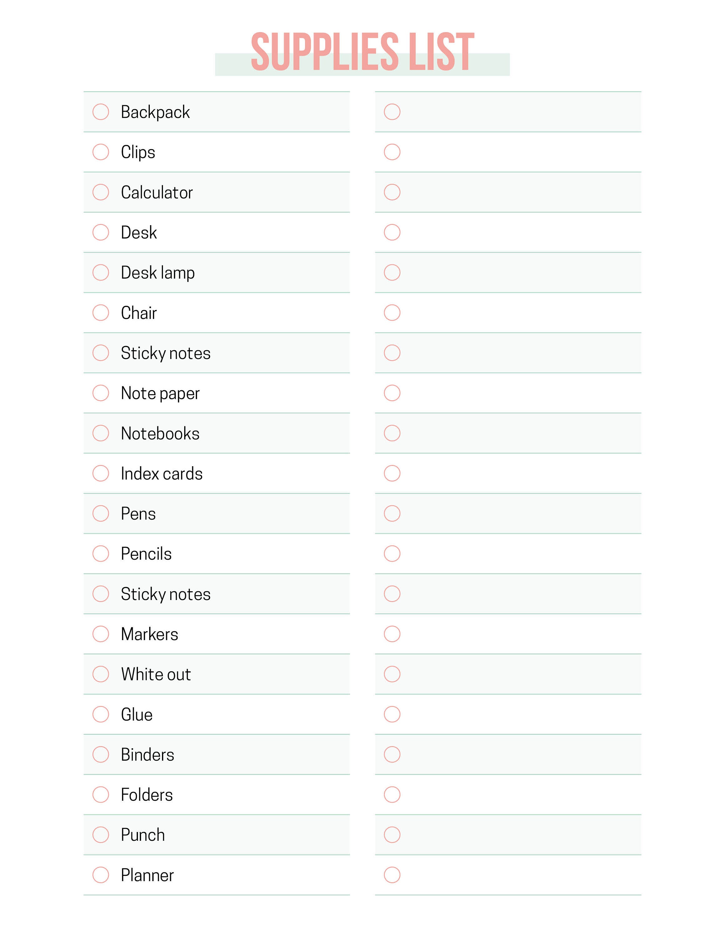 Printable College Planner • Student Planner • Academic Planner ...