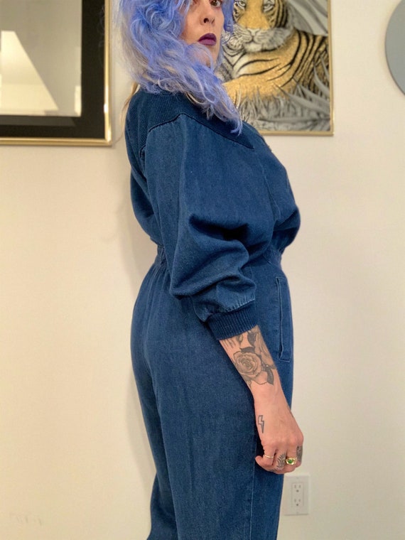 Ready to wind down denim jumpsuit - image 2