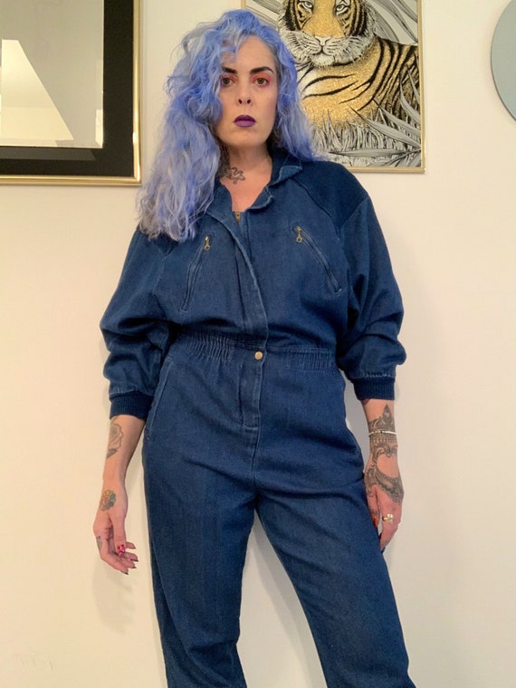 Ready to wind down denim jumpsuit - image 5