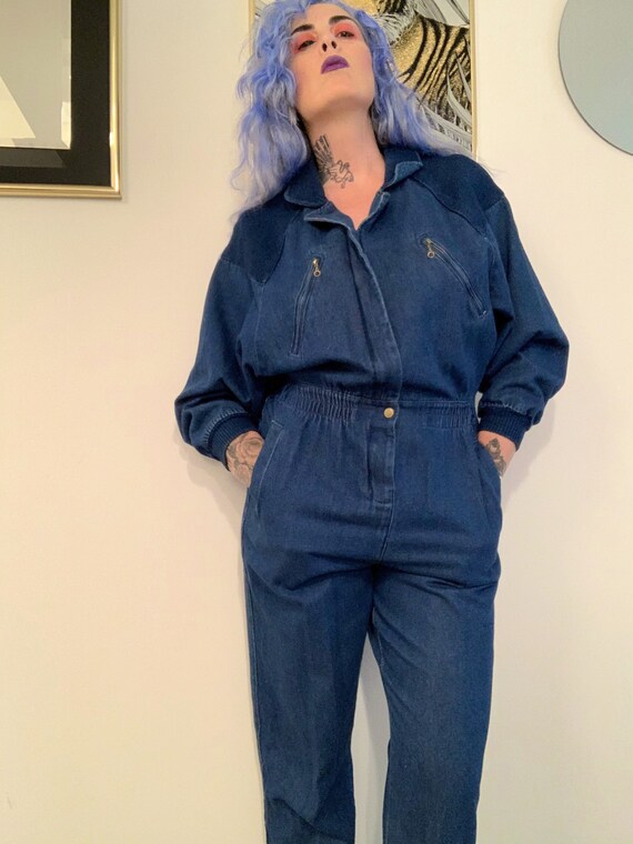 Ready to wind down denim jumpsuit - image 3