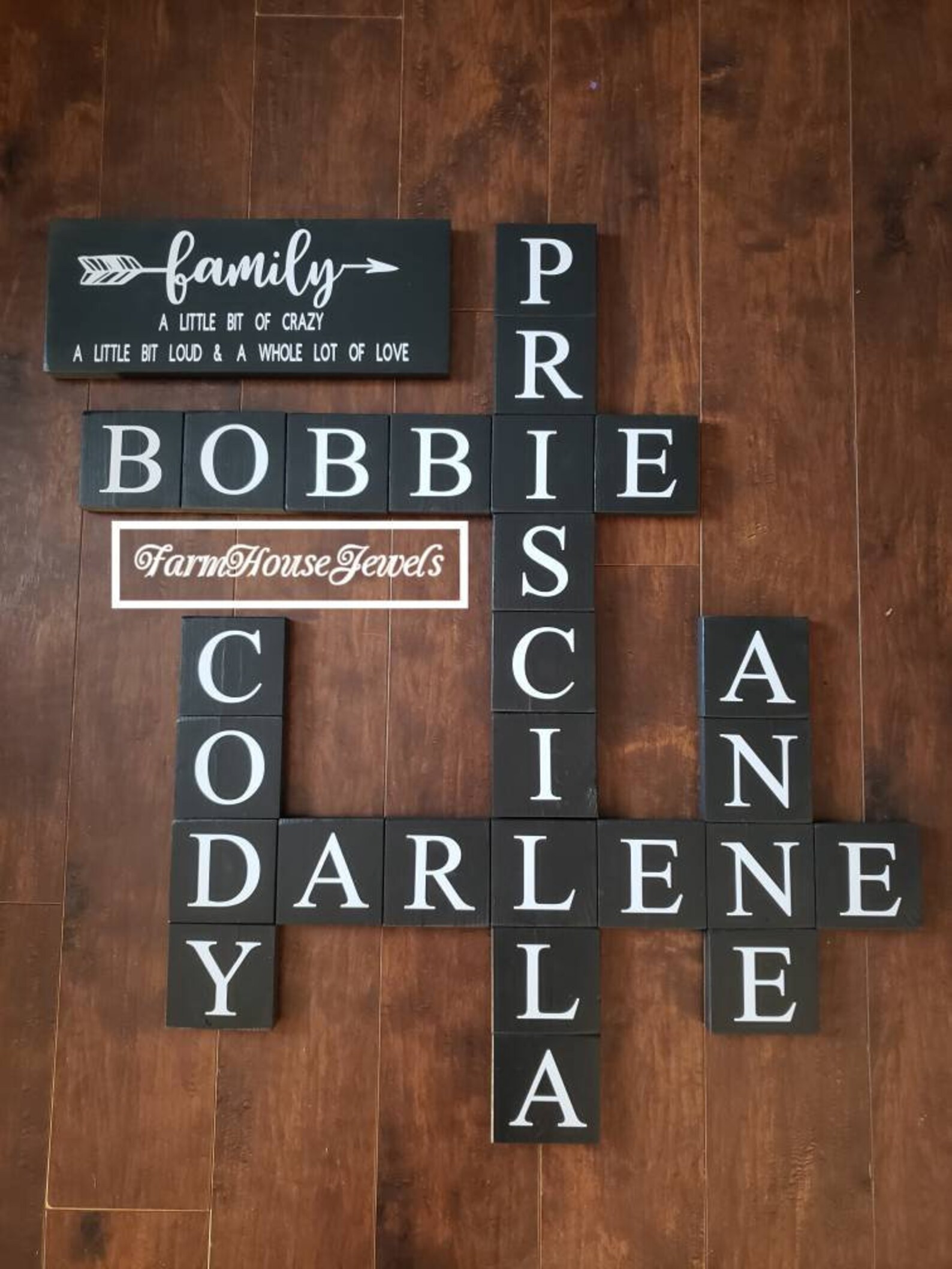 Scrabble Tiles/Name Tiles/Wall Art/Home Decor/Name Etsy
