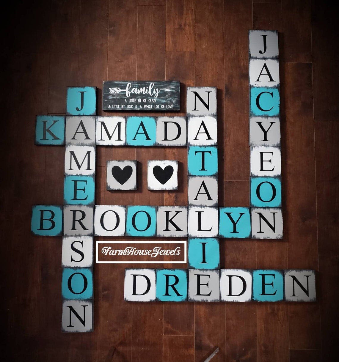 Scrabble Tiles/Name Tiles/Wall Art/Home Decor/Name Etsy