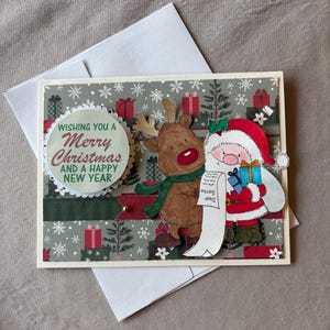 Weihnachtskarten-Bastelset, 6er-Set