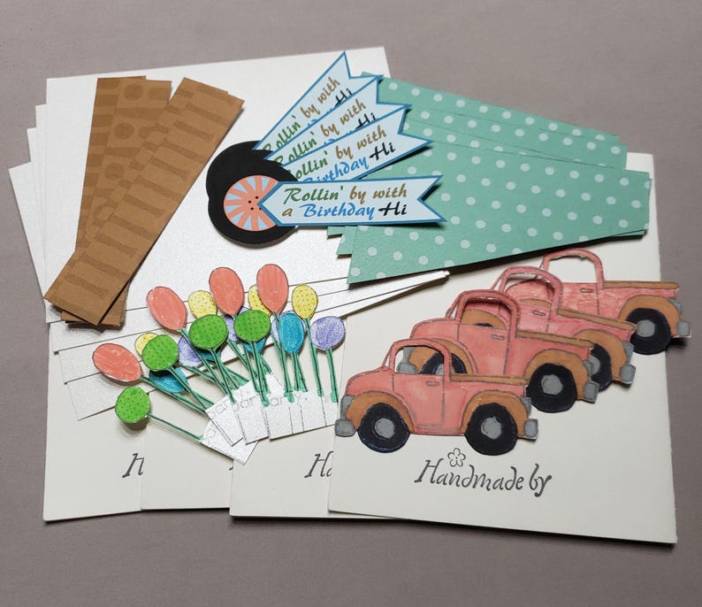Birthday Card Kit Set of 5 - Etsy