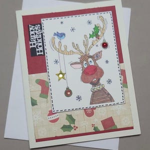 Kit de tarjetas navideñas DIY, juego de 6